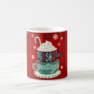 Taza De Café Saludos de temporada Feliz Navidad Mug