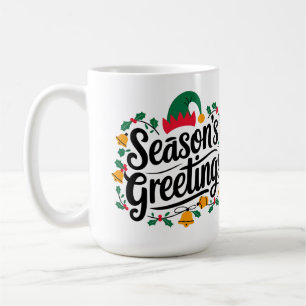 Taza De Café Saludos de temporada Navideña