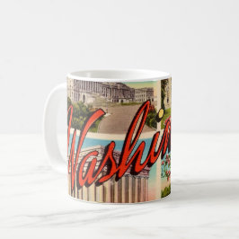 Taza De Café Saludos de Washington DC