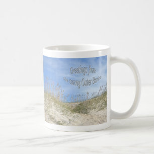 Taza De Café Saludos desde artículos de avena de mar soleada OB