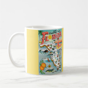 Taza De Café Saludos desde Florida Ilustración Mug