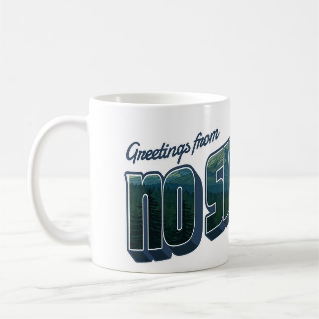 Taza De Café Saludos desde la ausencia de señal (Izquierda)