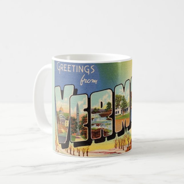Taza De Café Saludos desde Vermont (Anverso izquierdo)