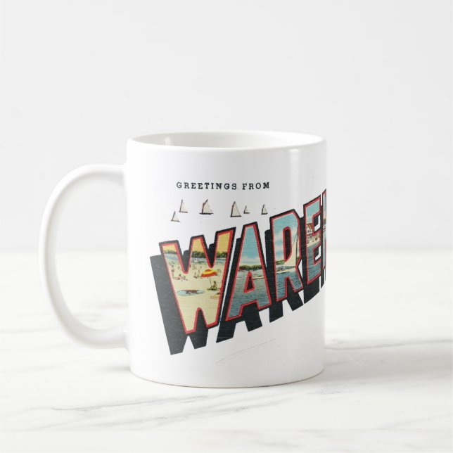 Taza De Café Saludos desde Wareham (misa). Coffee Mug (Izquierda)