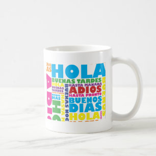Taza De Café Saludos españoles