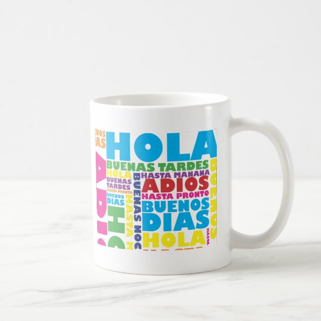 Taza De Café Saludos españoles (Derecha)