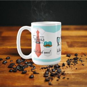 Taza De Café Saludos especiales del Día del Padres al mejor pap