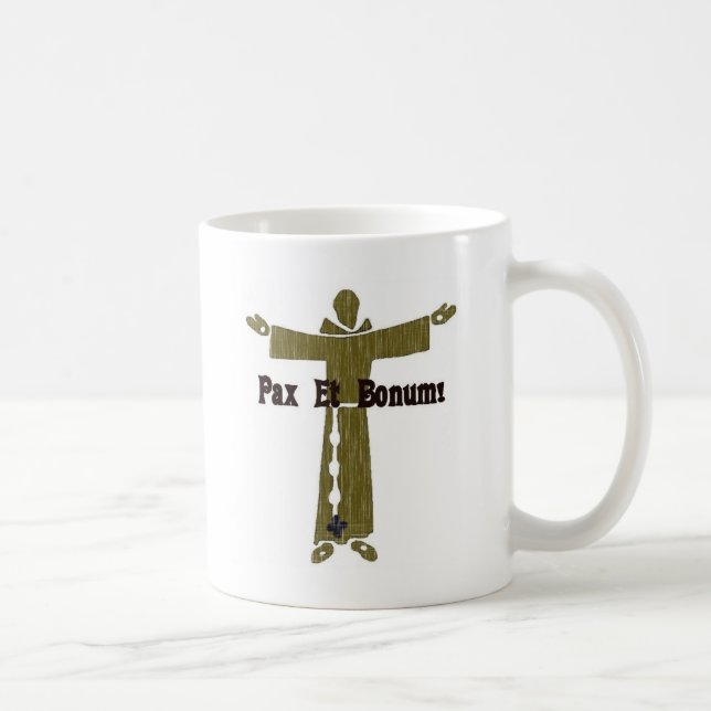 Taza De Café Saludos franciscanos (Derecha)