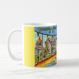 Taza De Café Saludos vintage de Mississippi