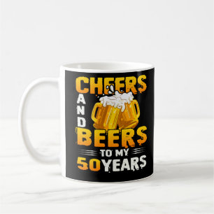 Taza De Café Saludos Y Cervezas A Mi Regalo De 50 Años