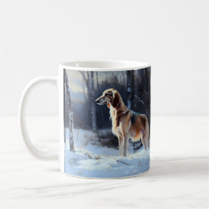 Taza De Café Saluki Let It Snow Navidades