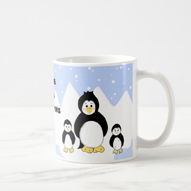 Taza De Café Salva a los pingüinos (Derecha)