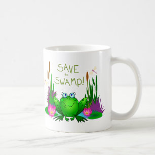 Taza De Café Salva el Pantano Twitchy la Rana