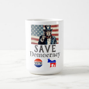 Taza de café Salva la Democracia