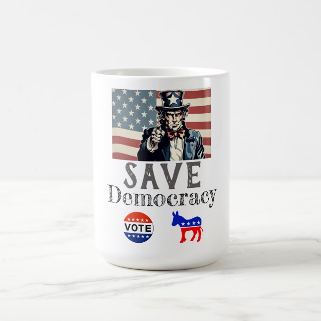 Taza de café Salva la Democracia (Centro)