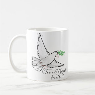 Taza De Café Salvado a través del ilustracion Faith Dove