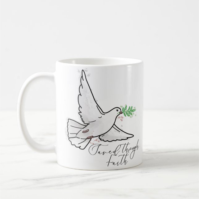 Taza De Café Salvado a través del ilustracion Faith Dove (Izquierda)