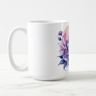 Taza De Café Salvado por la Gracia – Diseño Floral Cristiano El