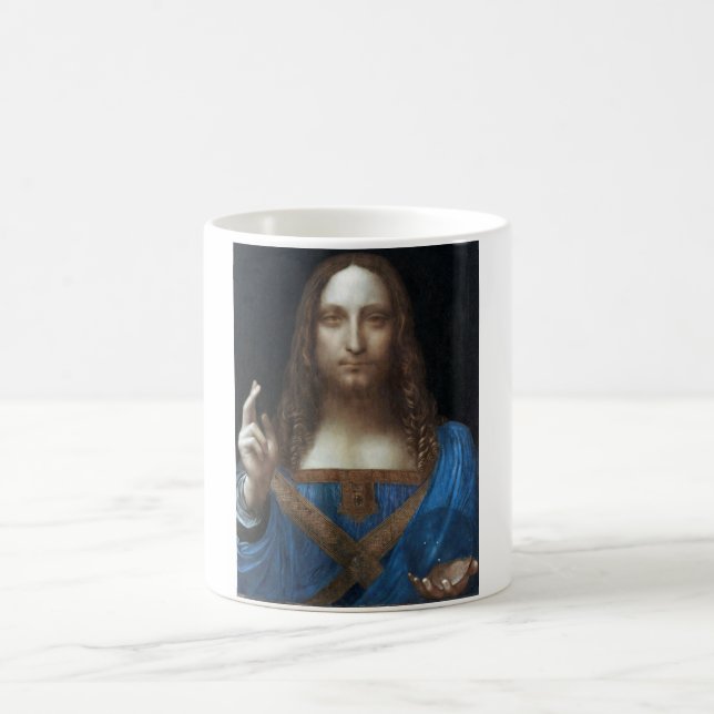 Taza De Café Salvador Mundi, Jesucristo, Leonardo da Vinci (Centro)