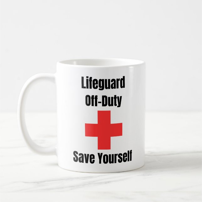 Taza De Café Salvaguardia fuera de servicio para salvarte a ti  (Izquierda)