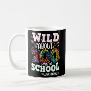 Taza De Café Salvaje Alrededor De 100 Días De Lunes De Leopardo