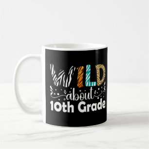 Taza De Café Salvaje de alrededor del décimo grado de vuelta a 