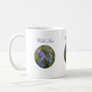 Taza de café salvaje del Wildflower del iris