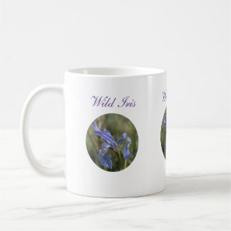 Taza de café salvaje del Wildflower del iris