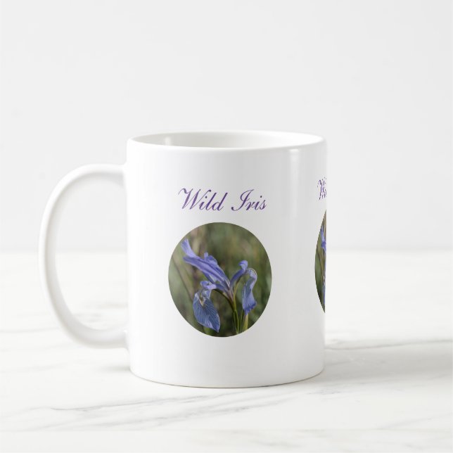 Taza de café salvaje del Wildflower del iris (Izquierda)