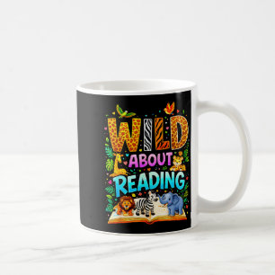 Taza De Café Salvaje sobre leer divertido amante de los libros