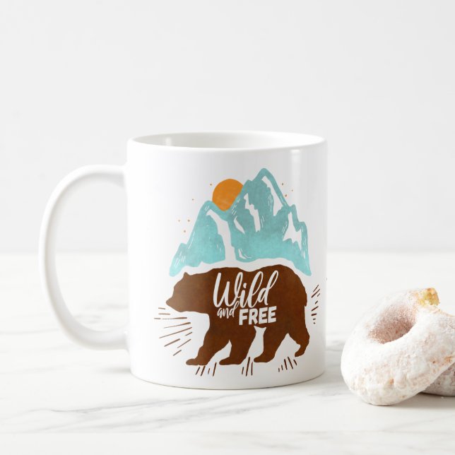 Taza De Café Salvaje y libre (Con donut)