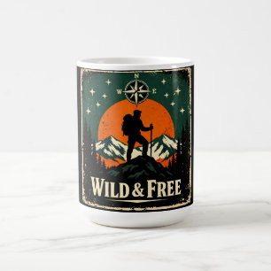 Taza De Café Salvaje y Libre – Espíritu de Libertad al Aire Lib