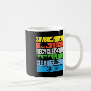 Taza De Café Salvar a las abejas rescatar animales en los mares