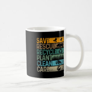 Taza De Café Salvar a las abejas Rescate Animales Reciclar Plás