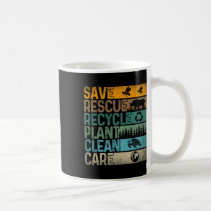 Taza De Café Salvar a las abejas Rescate Animales Reciclar Plás
