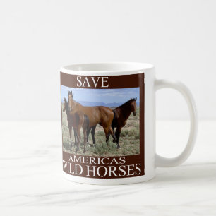 Taza De Café Salvar a los caballos salvajes