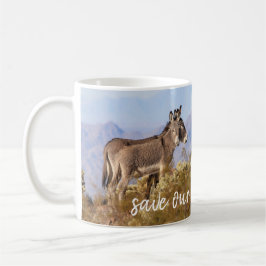 Taza De Café Salvar a nuestros salvajes burros