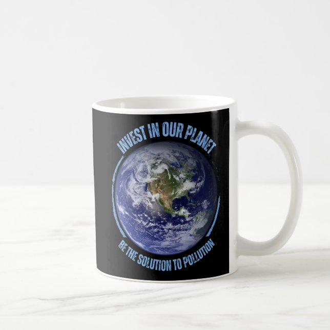Taza De Café Salvar el planeta Tierra (Derecha)