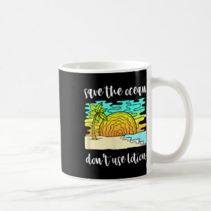 Taza De Café Salvar la protección ambiental oceánica