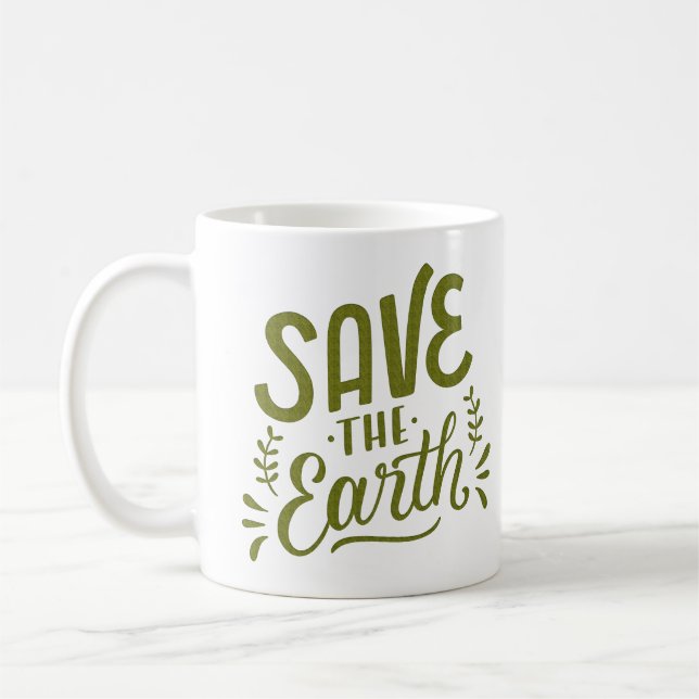 TAZA DE CAFÉ SALVAR LA TIERRA (Izquierda)