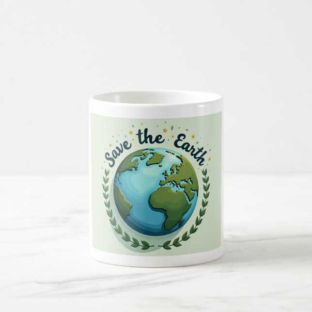 Taza De Café Salvar la Tierra (Centro)