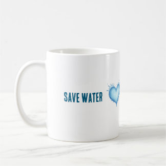 Taza De Café Salvar la tipografía A sobre conservación ambienta