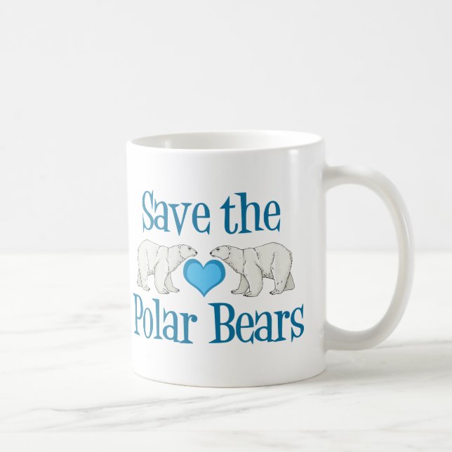 Taza De Café Salvar los osos polares (Derecha)