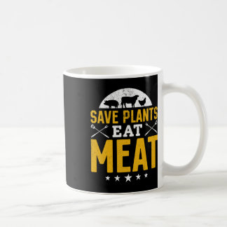 Taza De Café Salve Plantas Coma Carne Cocina Fumar Bbq Chef