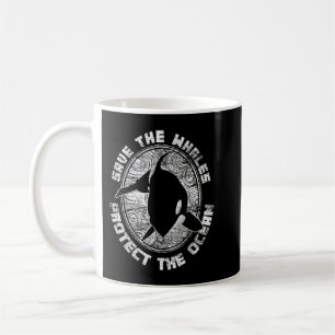 Taza De Café Salvemos A Las Ballenas Protejamos La Camiseta De 
