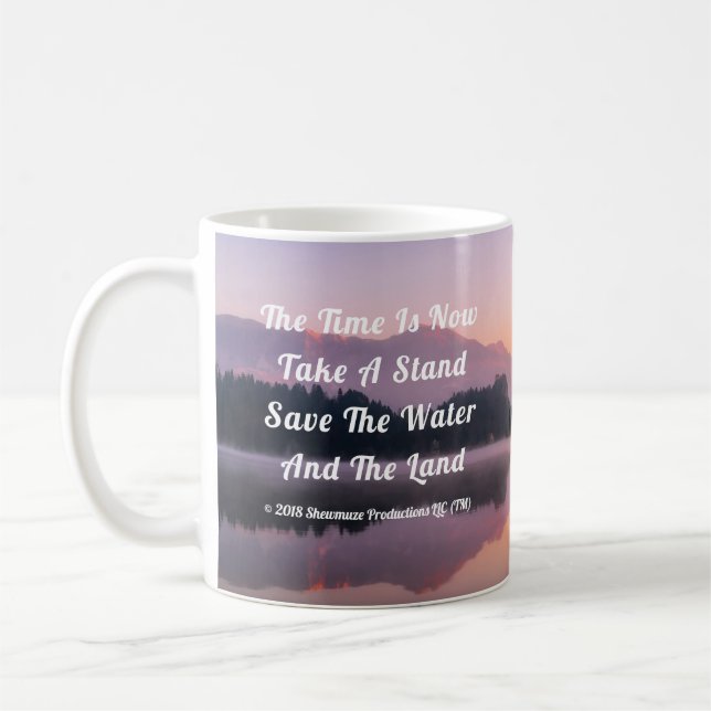 Taza De Café Salvemos El Agua Y La Tierra (Izquierda)