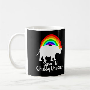 Taza De Café Salven A Los Unicornios De Chubby