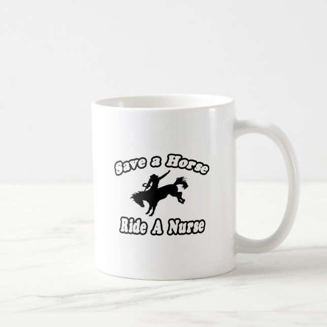 Taza De Café Salven Caballo, Enfermera de Paseo (Derecha)