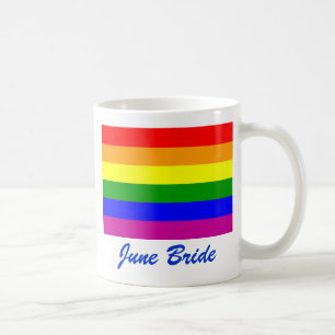 Taza De Café Salven la fecha/Boda arcoiris/orgullo gay