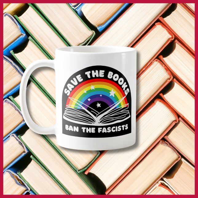 Taza De Café Salven los libros y prohíben la anticensura fascis (Subido por el creador)